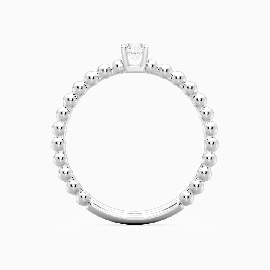 Lab-Grown 0.13 Ct Puff Ring