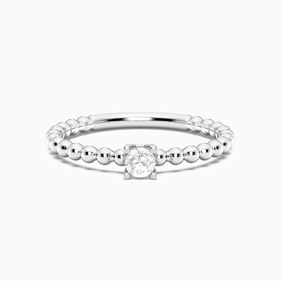 Lab-Grown 0.13 Ct Puff Ring