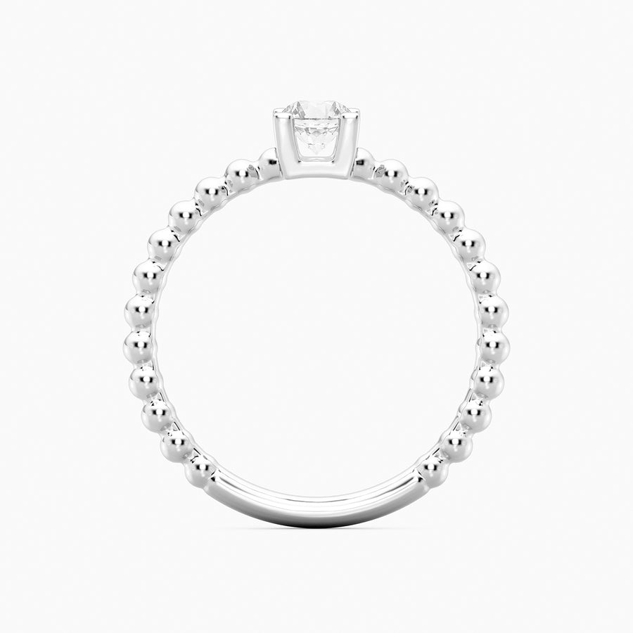 Lab-Grown 0.25 Ct Puff Ring