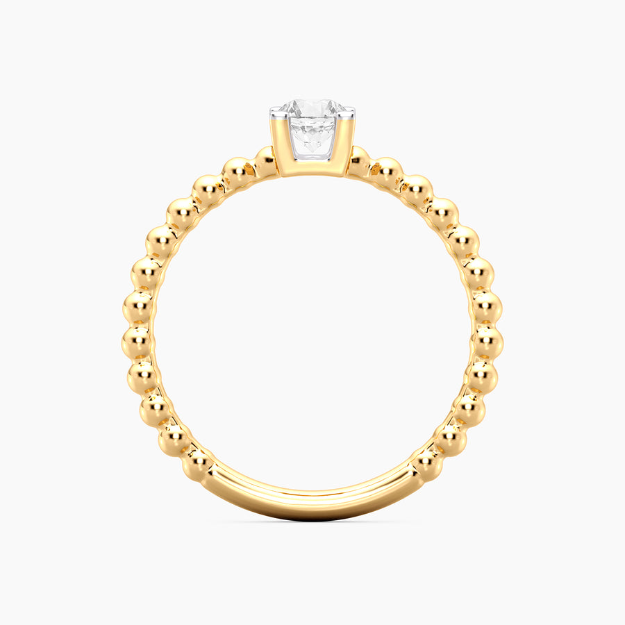 Lab-Grown 0.25 Ct Puff Ring