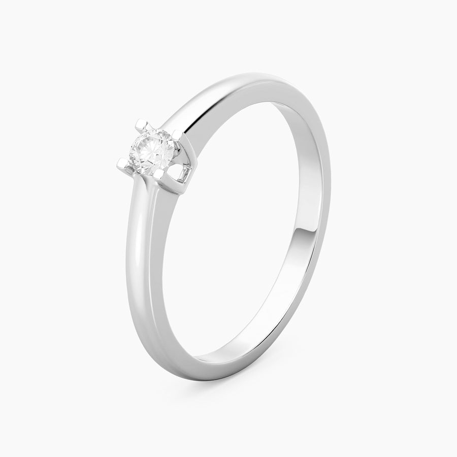Lab-Grown 0.13 Ct Pillars Solo Ring
