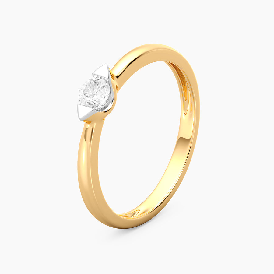 Lab-Grown 0.20 Ct Cape Solo Ring