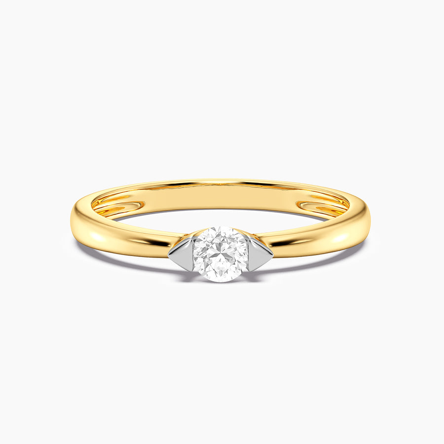 Lab-Grown 0.20 Ct Cape Solo Ring