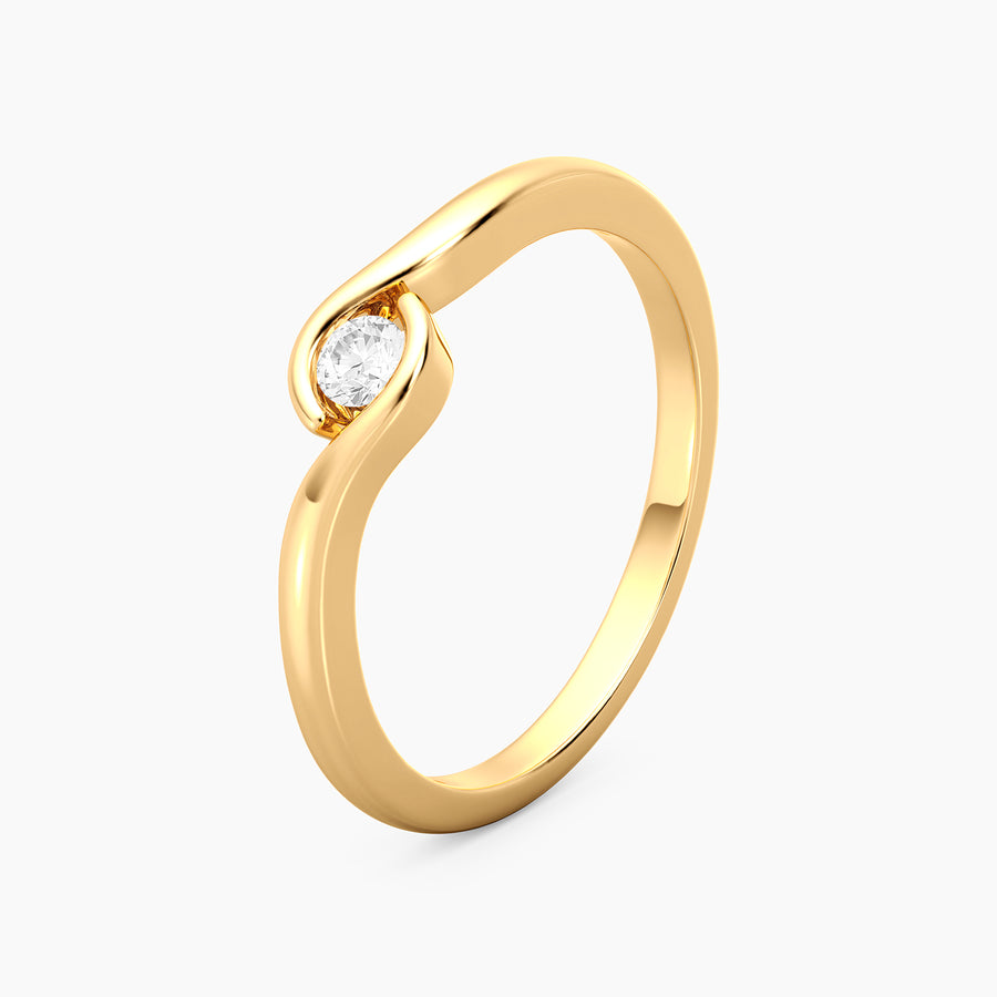 Lab-Grown 0.11 Ct Palms Ring