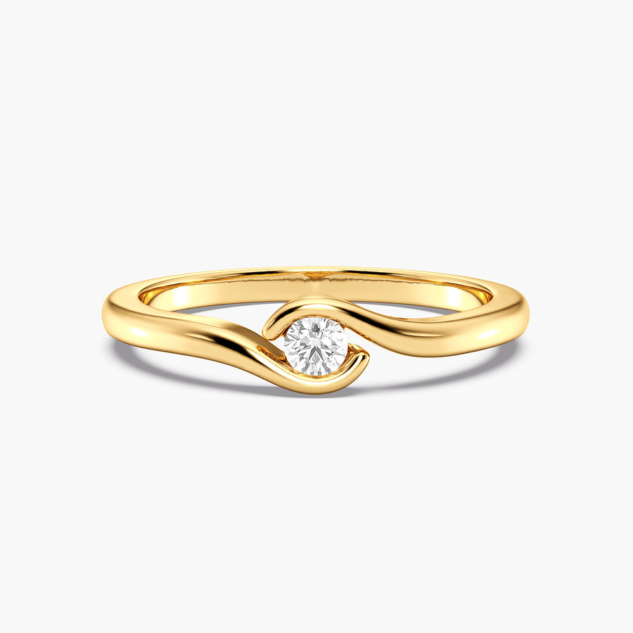 Lab-Grown 0.11 Ct Palms Ring