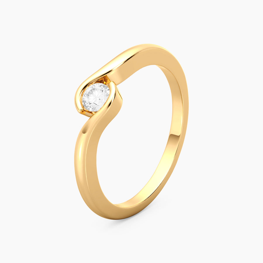 Lab-Grown 0.2 Ct Palms Ring