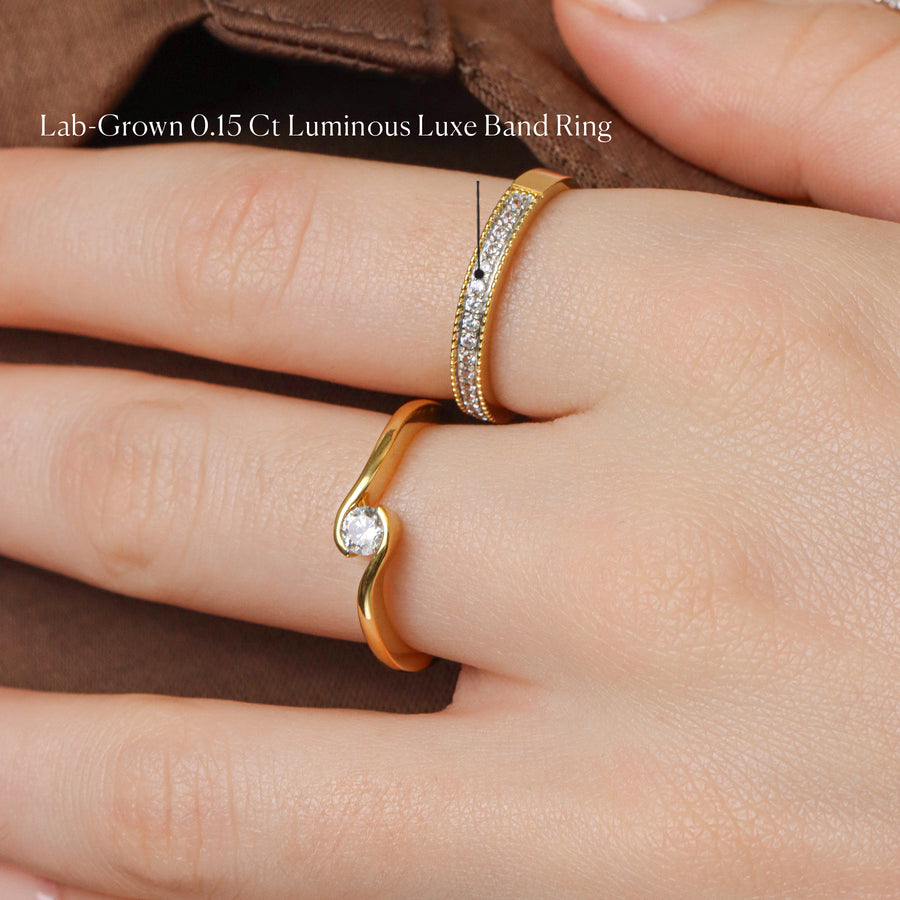 Lab-Grown 0.15 Ct Luminous Luxe Band Ring