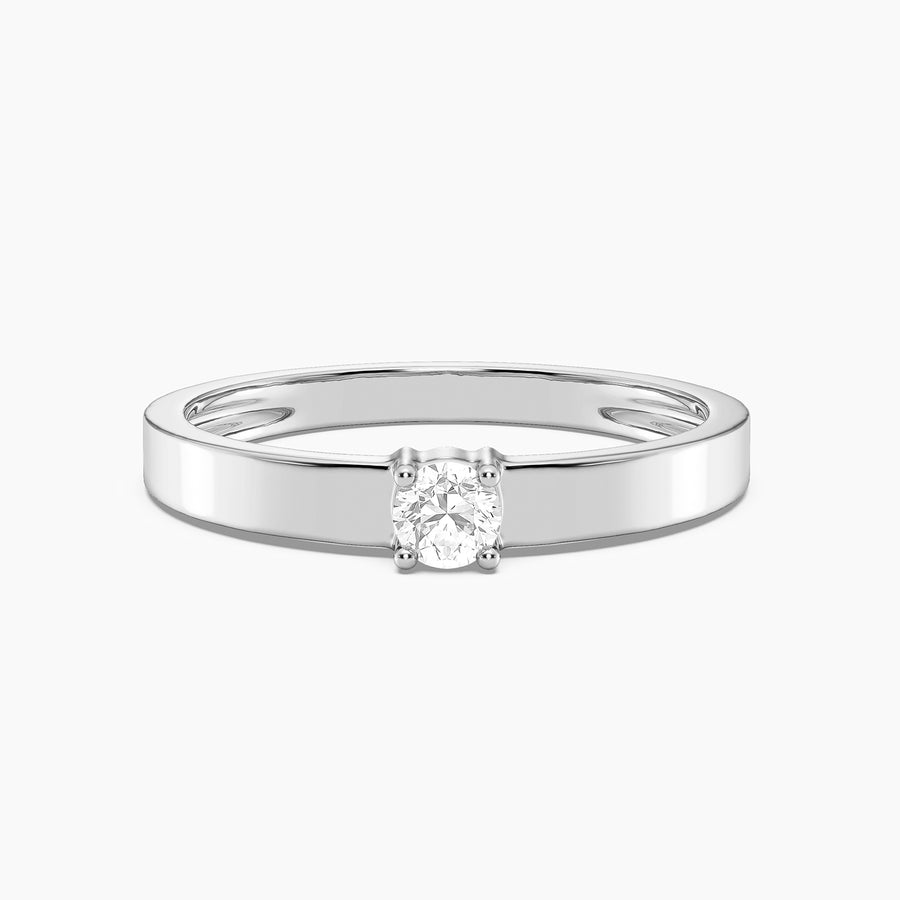 Lab-Grown 0.11 Ct Diamond Solo Band Ring