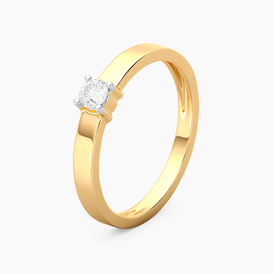 Lab-Grown 0.13 Ct Diamond Solo Band Ring