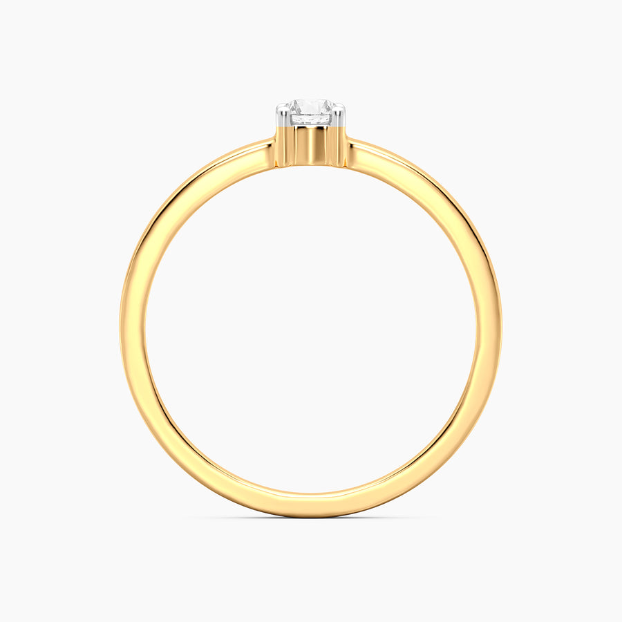Lab-Grown 0.13 Ct Diamond Solo Band Ring
