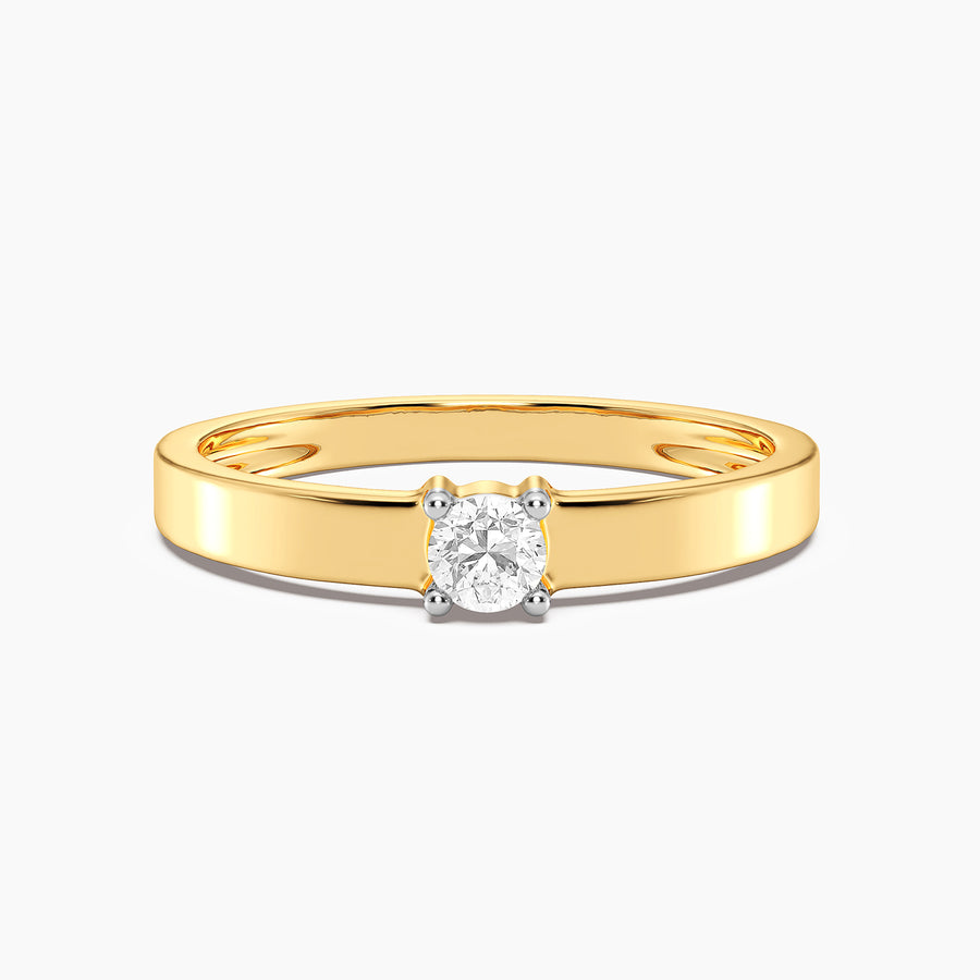 Lab-Grown 0.13 Ct Diamond Solo Band Ring