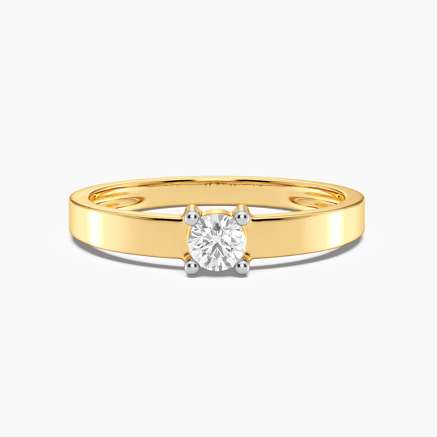Lab-Grown 0.20 Ct Diamond Solo Band Ring