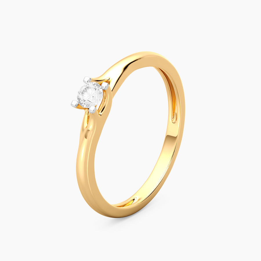 Lab-Grown 0.13 Ct Roots Solo Ring
