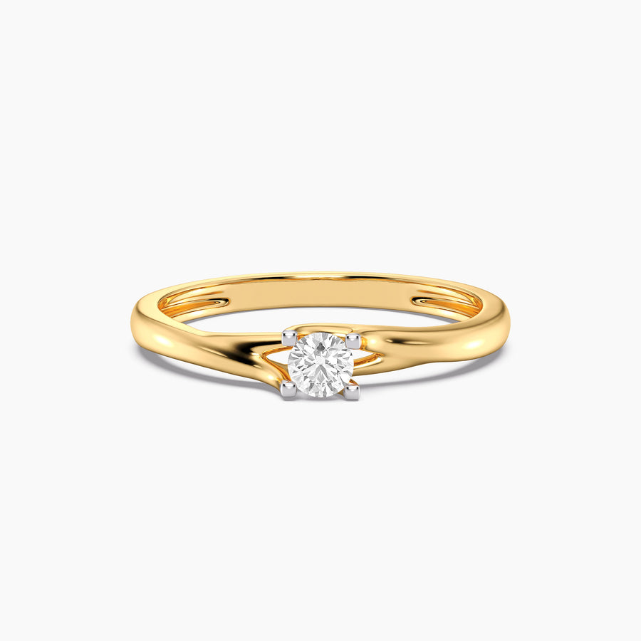 Lab-Grown 0.13 Ct Roots Solo Ring