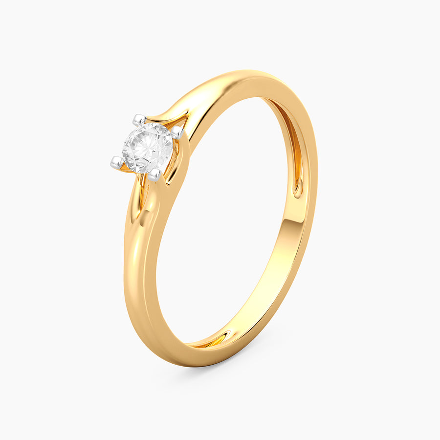 Lab-Grown 0.20 Ct Roots Solo Ring