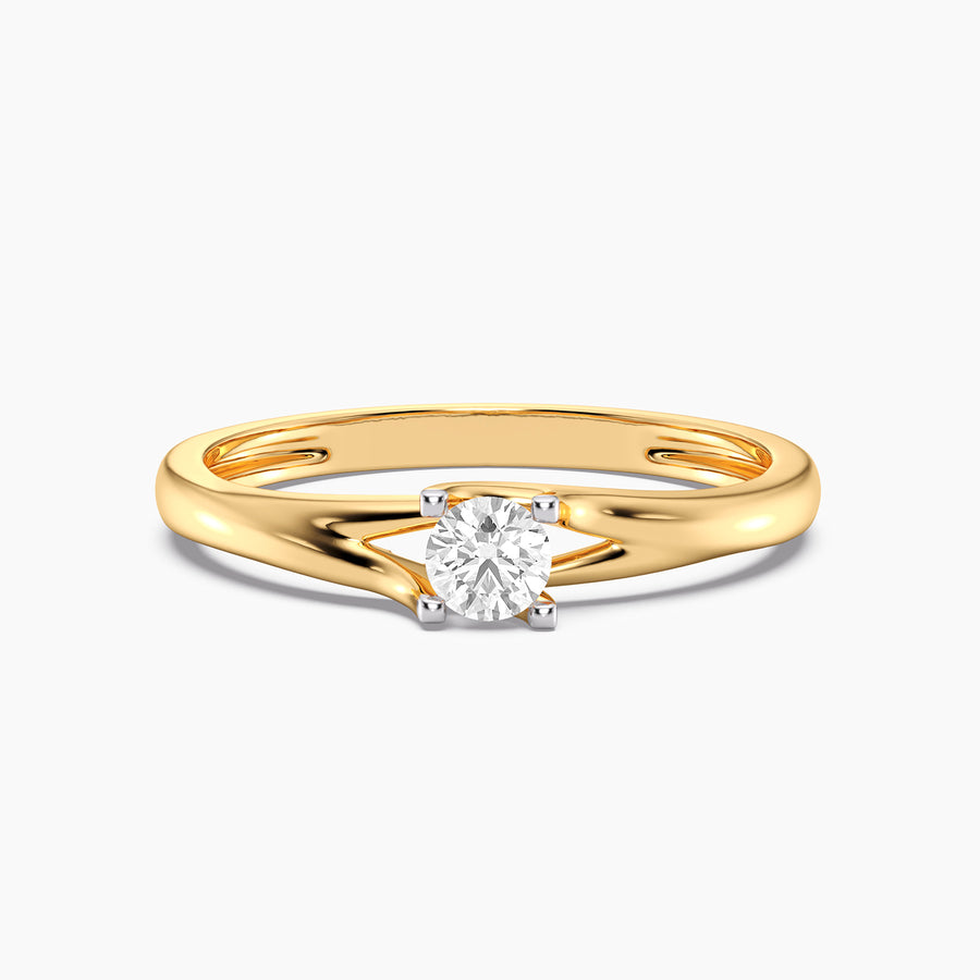 Lab-Grown 0.20 Ct Roots Solo Ring