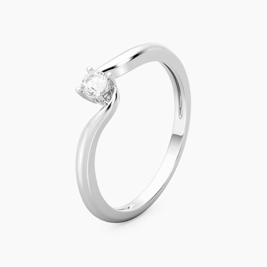 Lab-Grown 0.13 Ct Flow Solo Ring