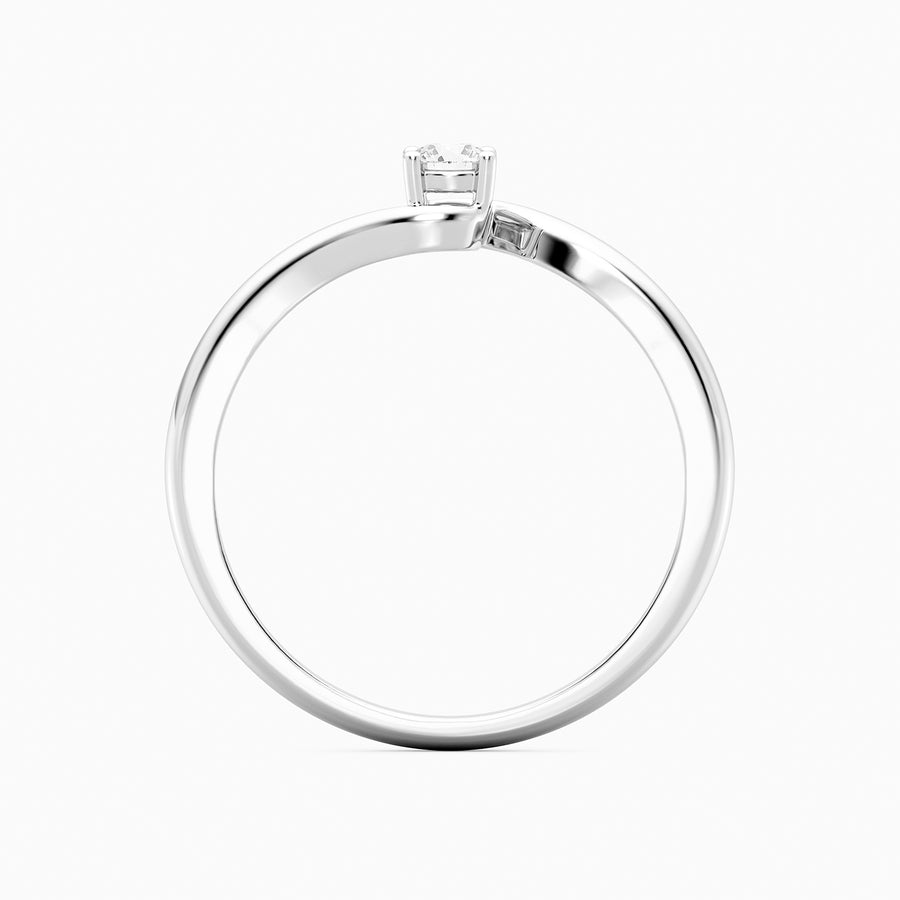 Lab-Grown 0.13 Ct Flow Solo Ring