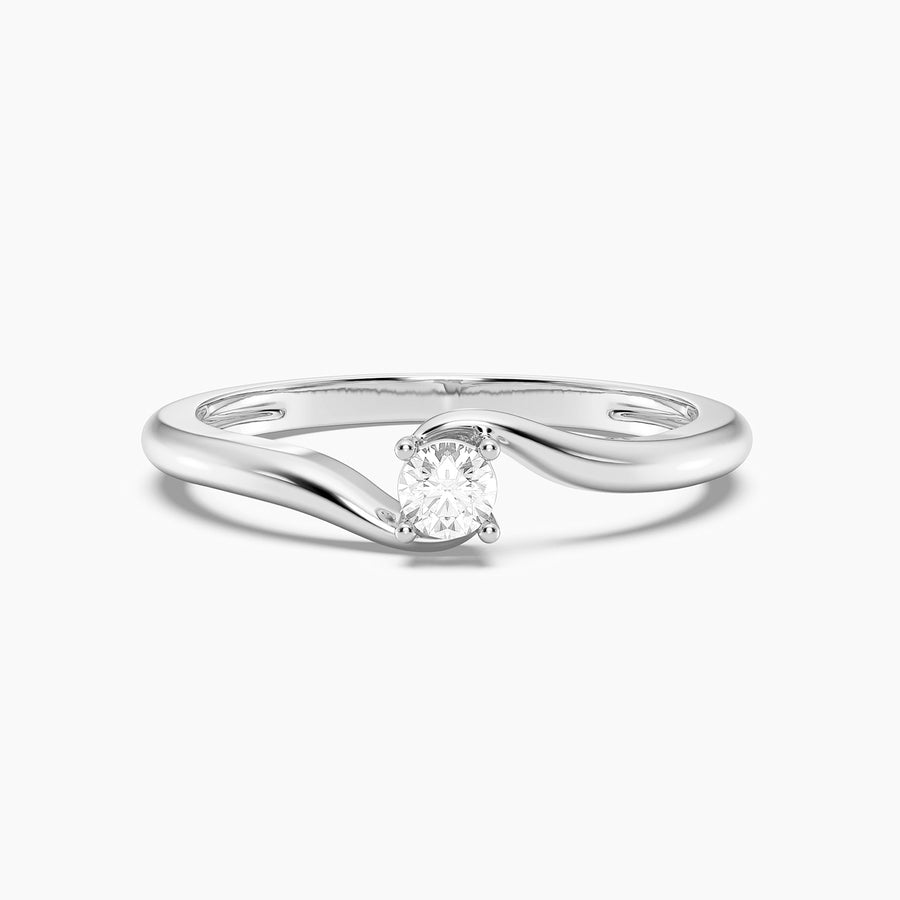 Lab-Grown 0.13 Ct Flow Solo Ring