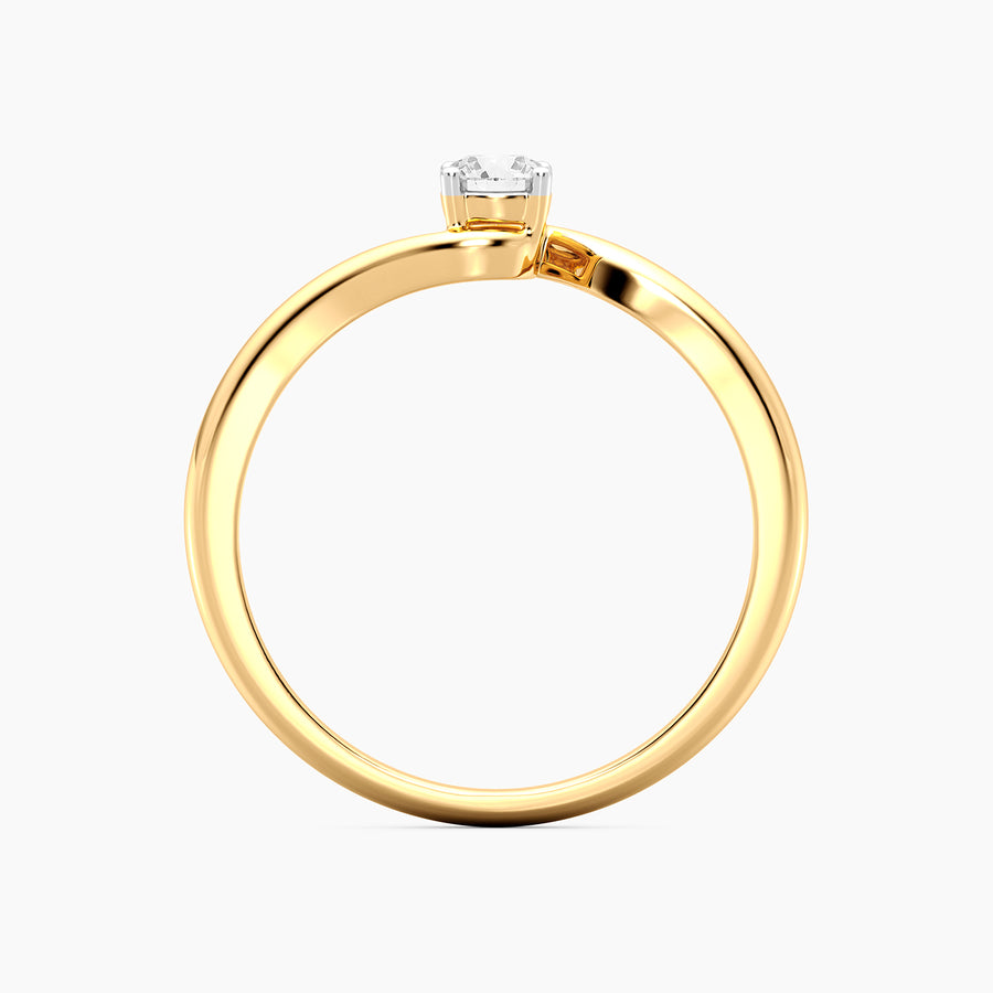 Lab-Grown 0.20 Ct Flow Solo Ring