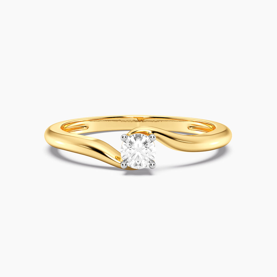 Lab-Grown 0.20 Ct Flow Solo Ring