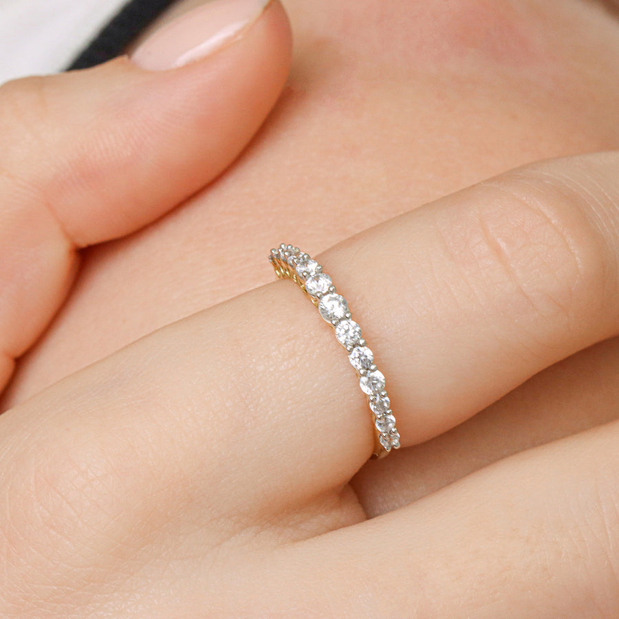 Lab-Grown  Gold Diamond Band Ring