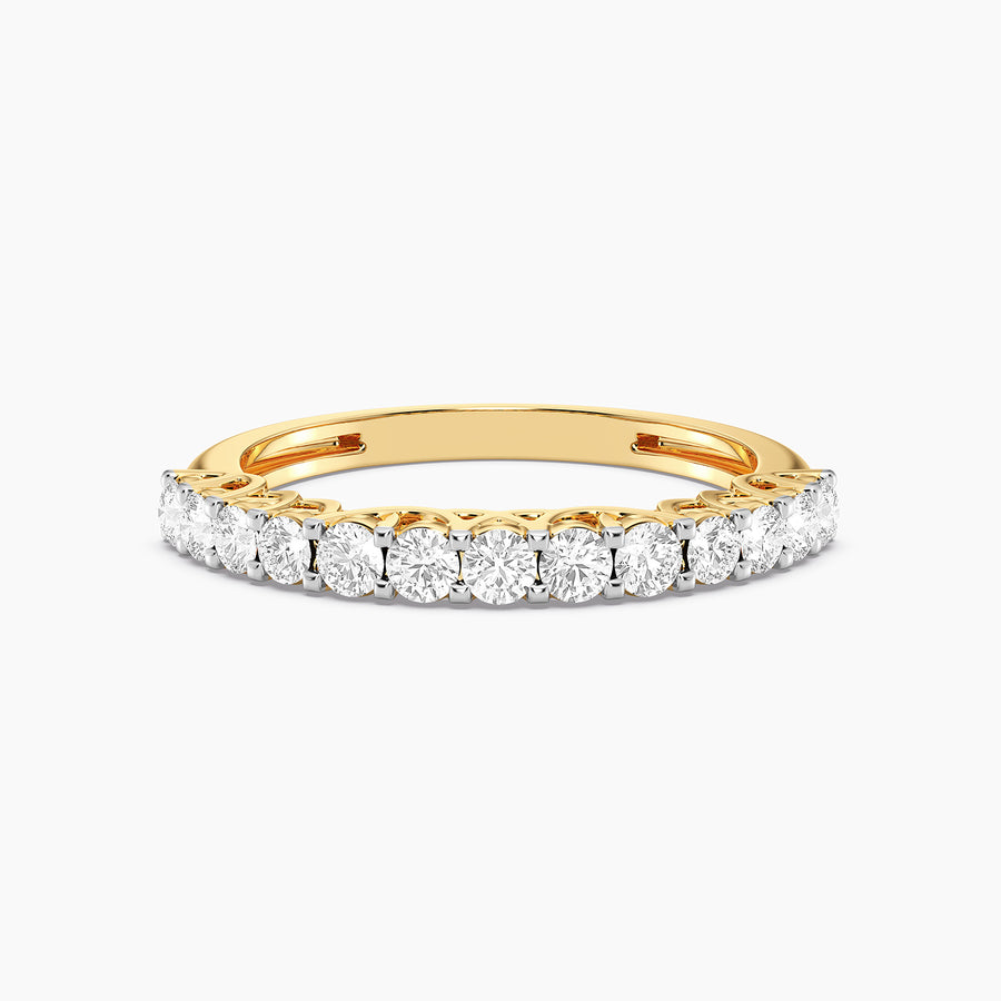 Lab-Grown  Golden Eternity Band Ring