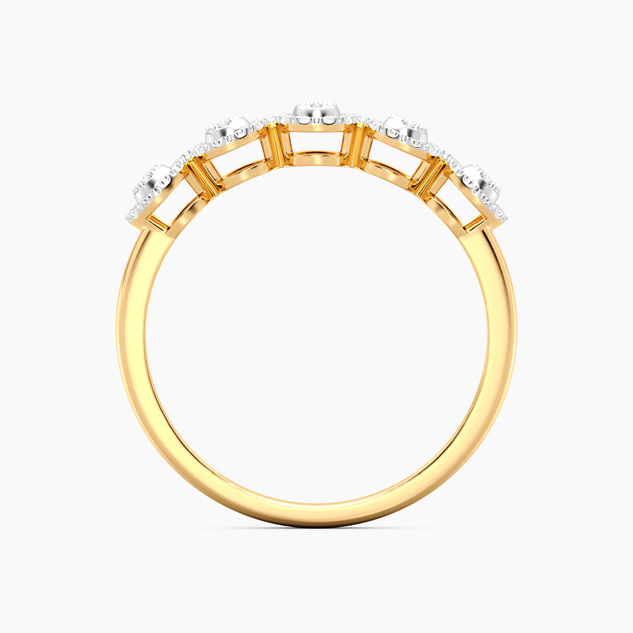 Lab-Grown Diamond Bezel Stackable Ring