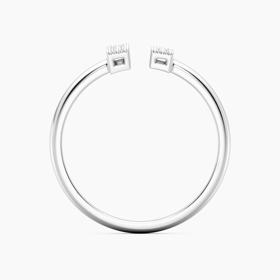 Lab-Grown T Statement Ring