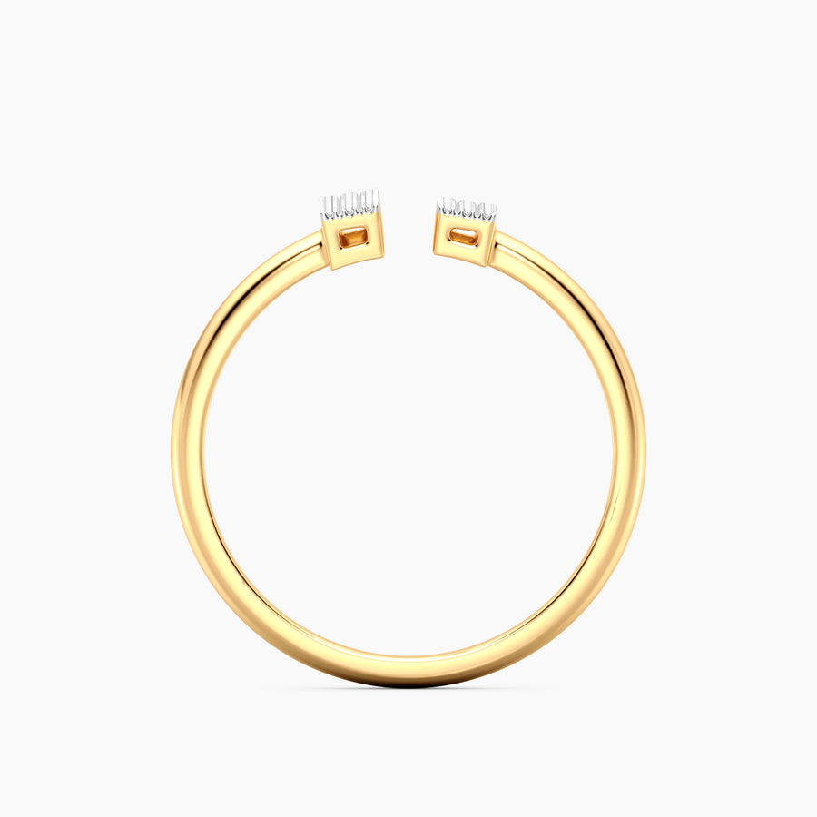 Lab-Grown T Statement Ring