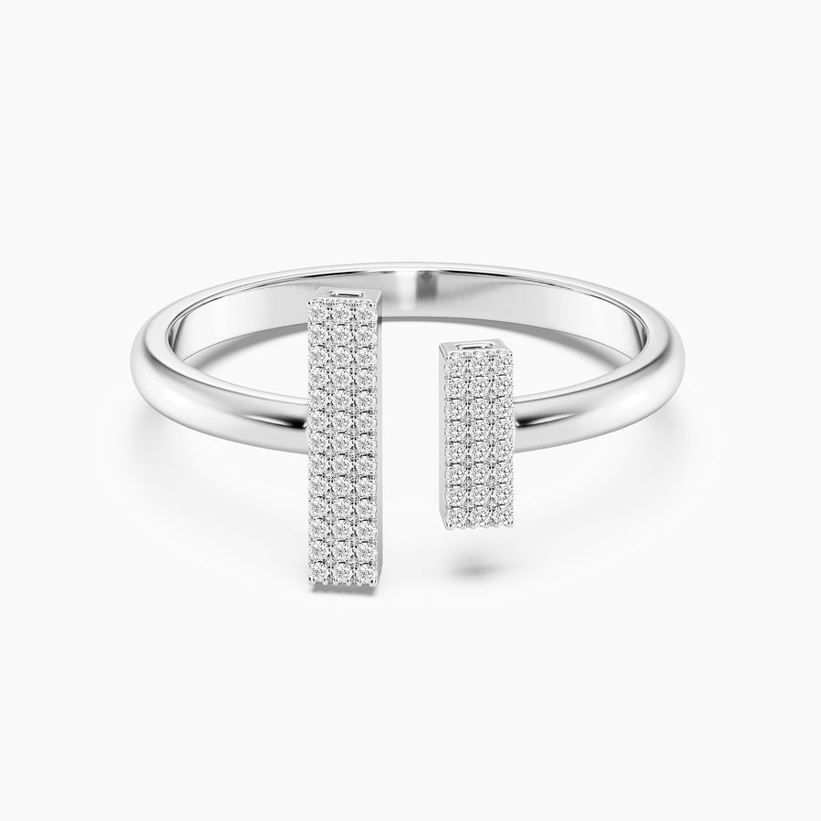 Lab-Grown T Statement Ring
