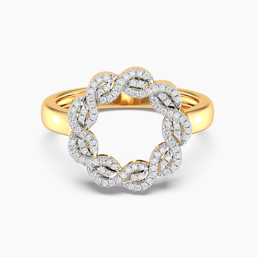 Lab-Grown Family Knot Statement Ring