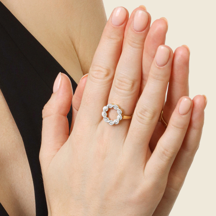 Lab-Grown Family Knot Statement Ring