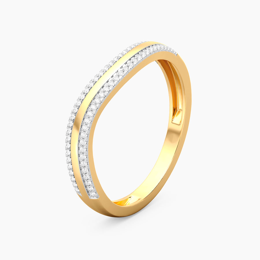 Lab-Grown Ride The Wave Stackable Ring