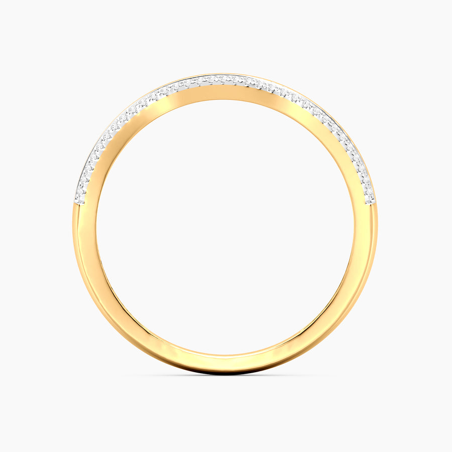 Lab-Grown Ride The Wave Stackable Ring
