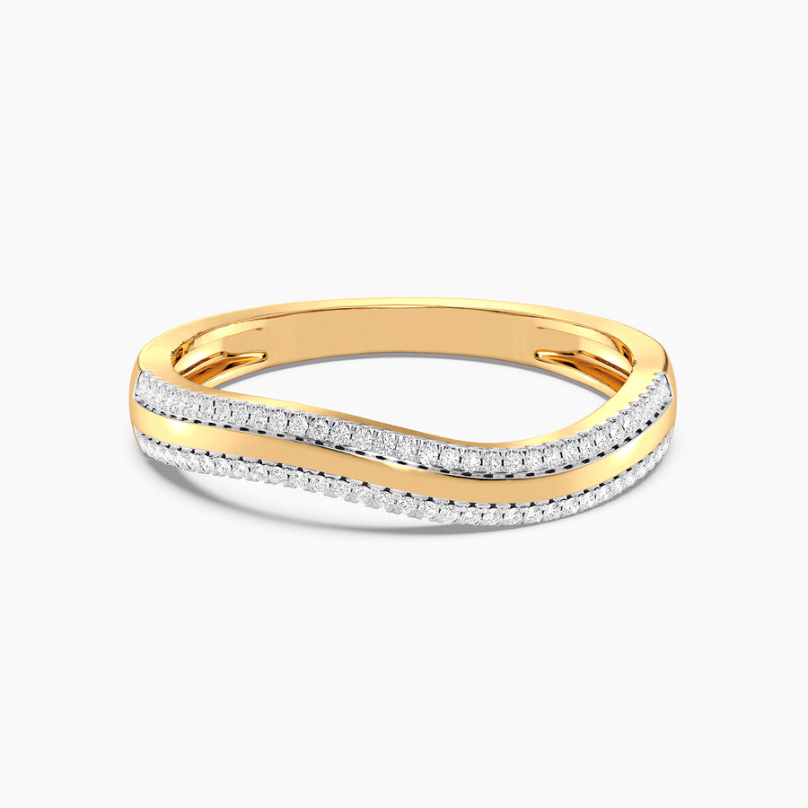 Lab-Grown Ride The Wave Stackable Ring