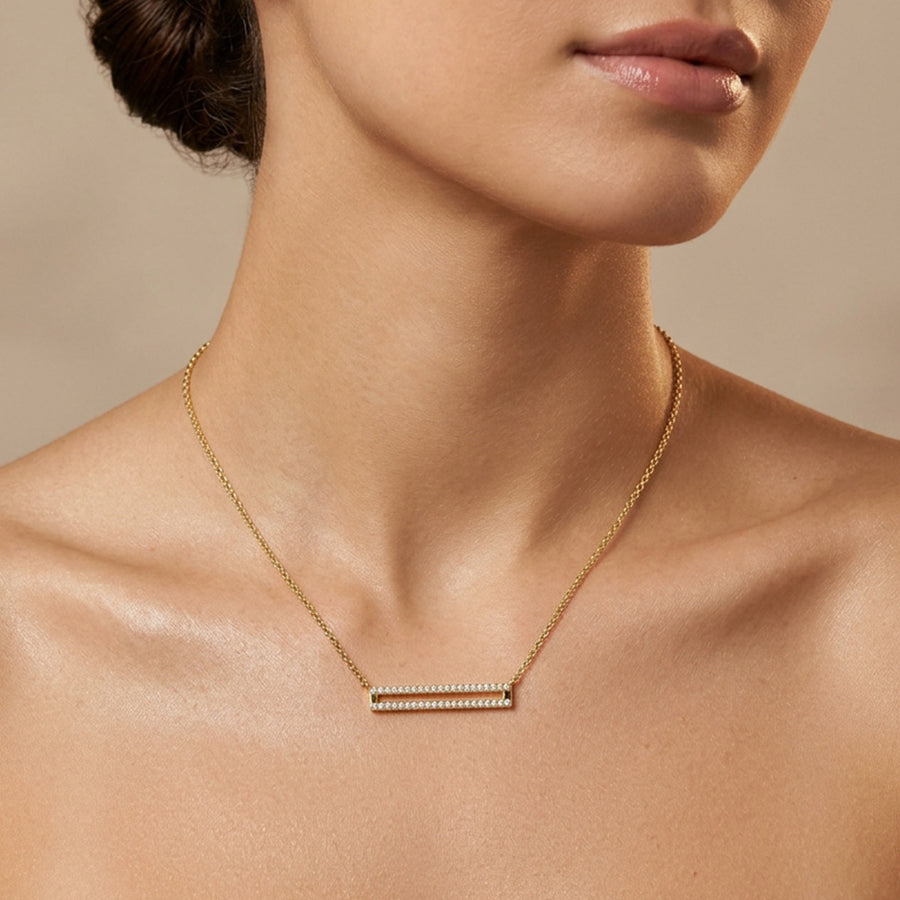 Set the Bar Pendant Necklace | Waterproof Jewelry | Ella Stein