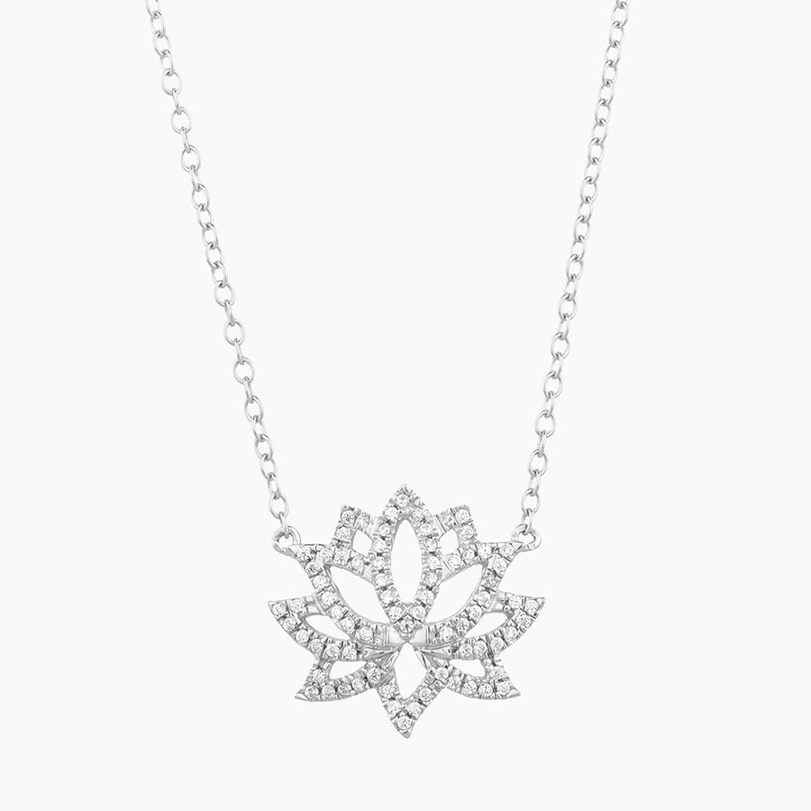 Blooming Lotus Pendant Necklace
