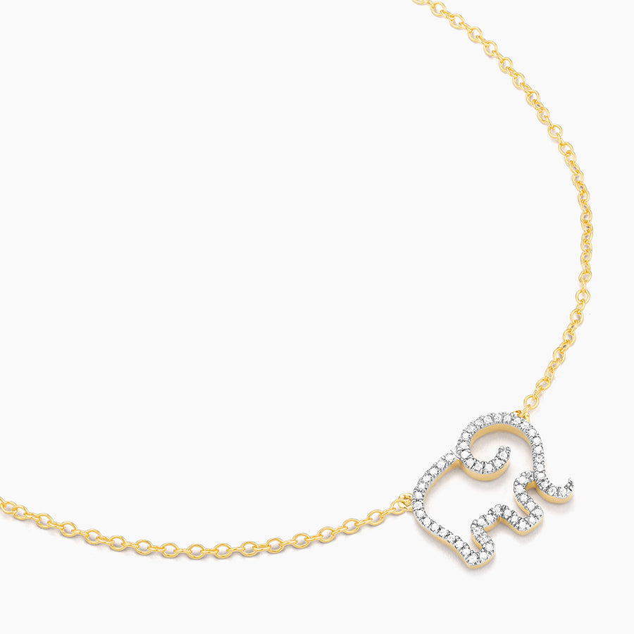 Elephant Mom Pendant Necklace