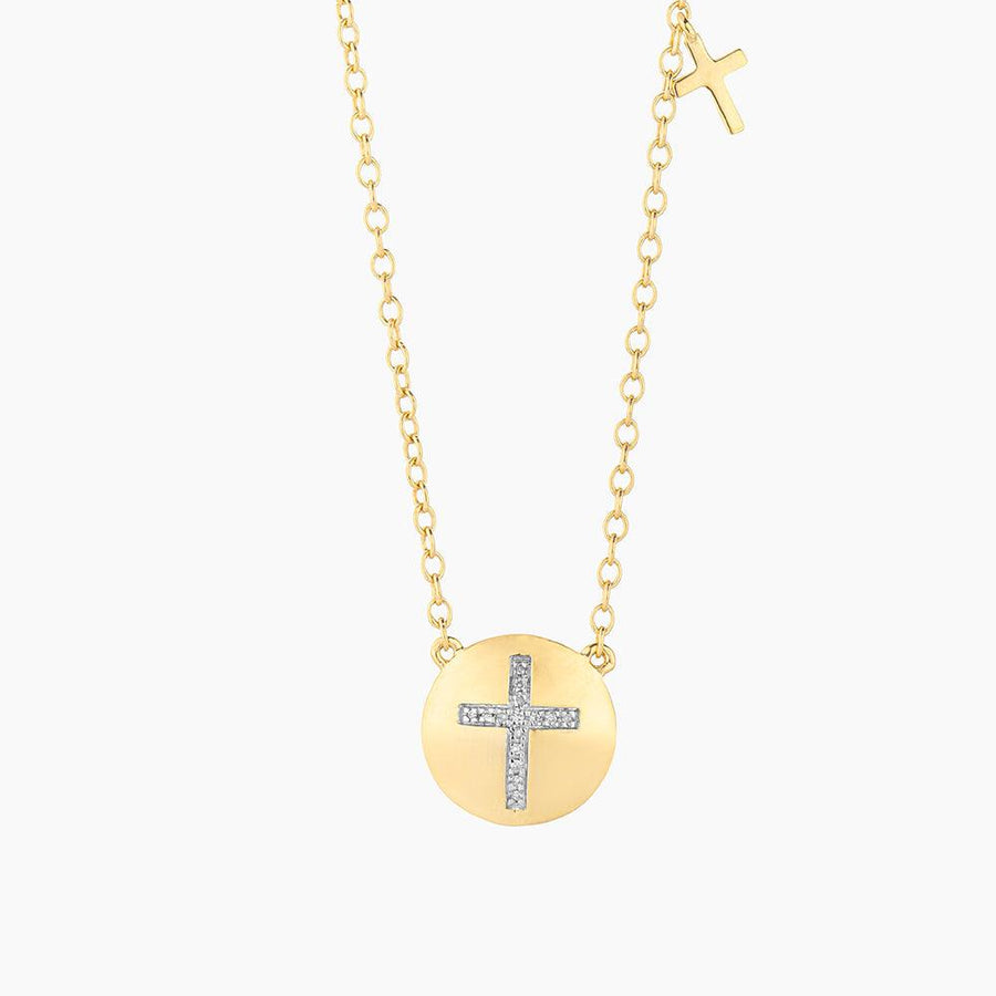 Cross Circle Pendant Necklace - Ella Stein 