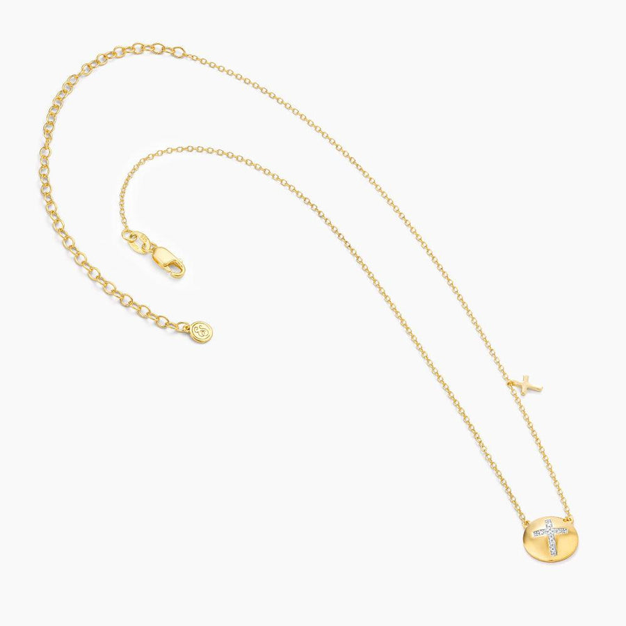 Cross Circle Pendant Necklace - Ella Stein 