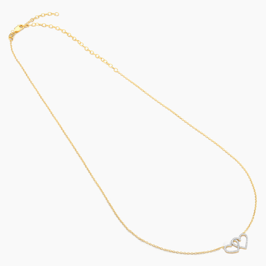 Two Hearts Pendant Necklace