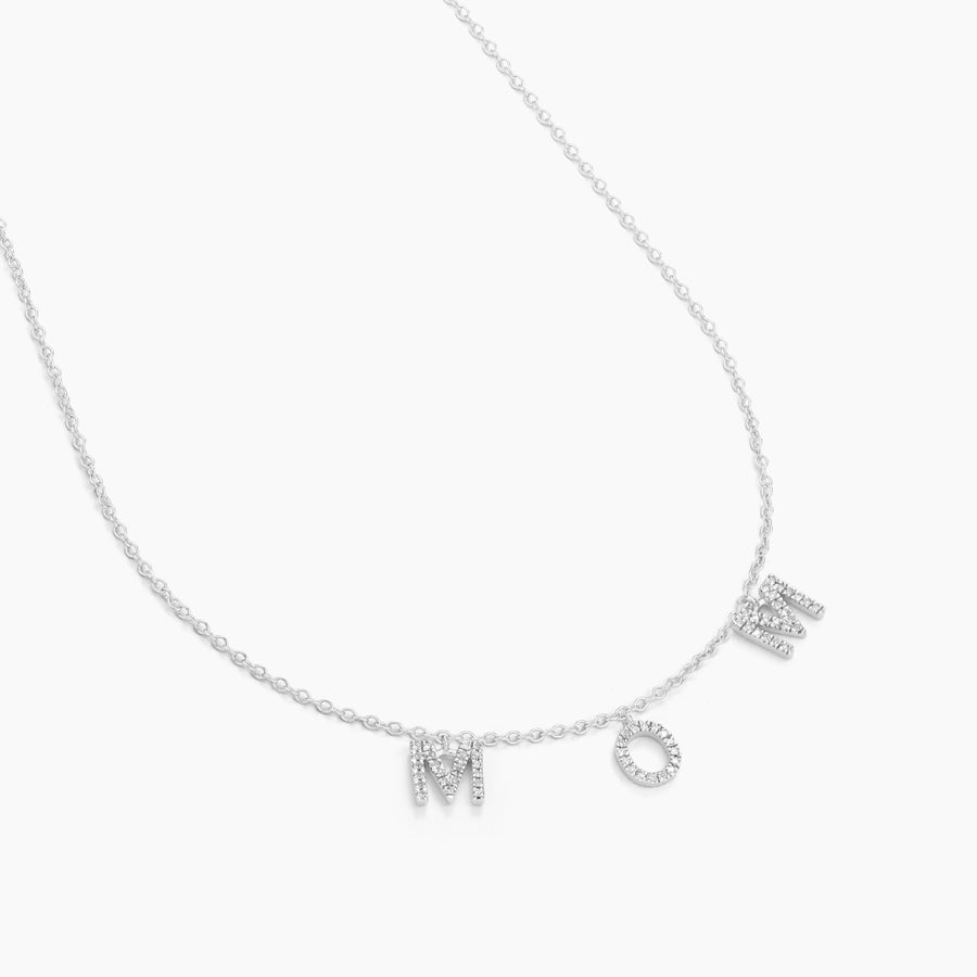 Love You Mom Pendant Necklace