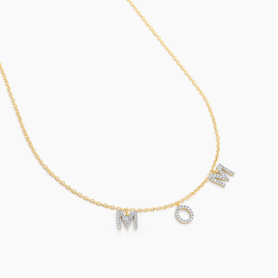 Love You Mom Pendant Necklace