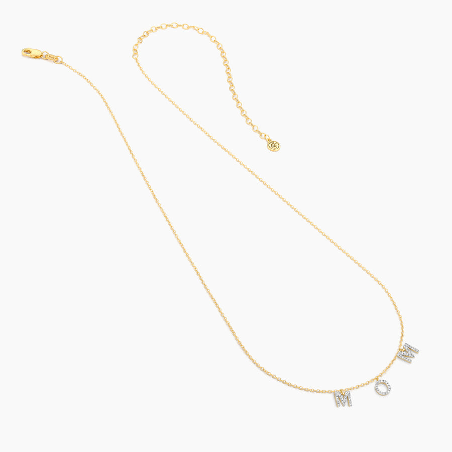 Love You Mom Pendant Necklace