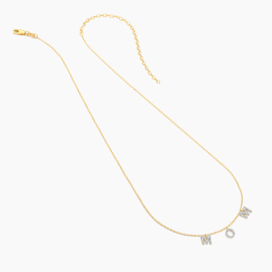Love You Mom Pendant Necklace