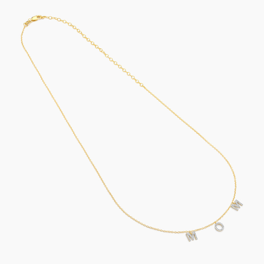 Love You Mom Pendant Necklace