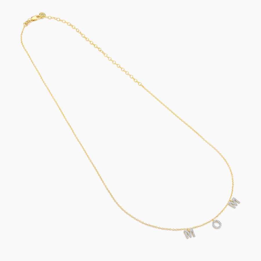 Love You Mom Pendant Necklace