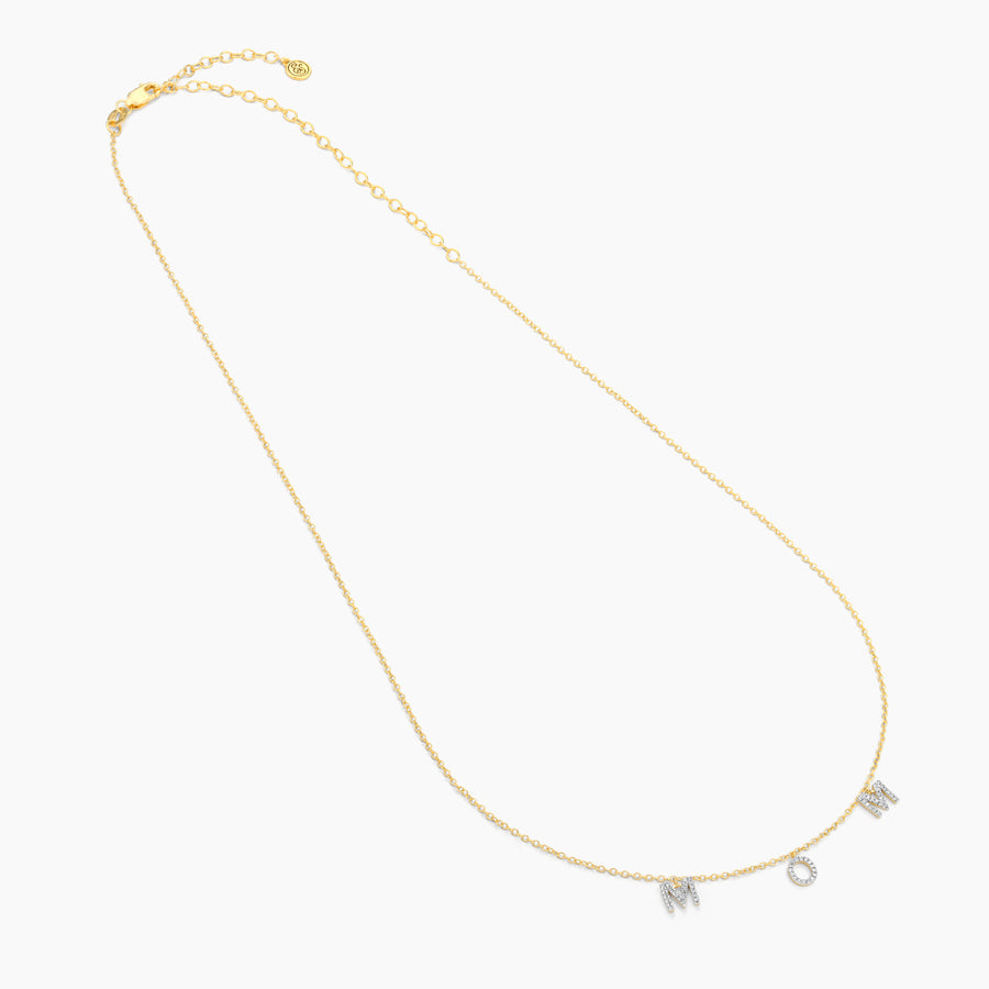 Love You Mom Pendant Necklace