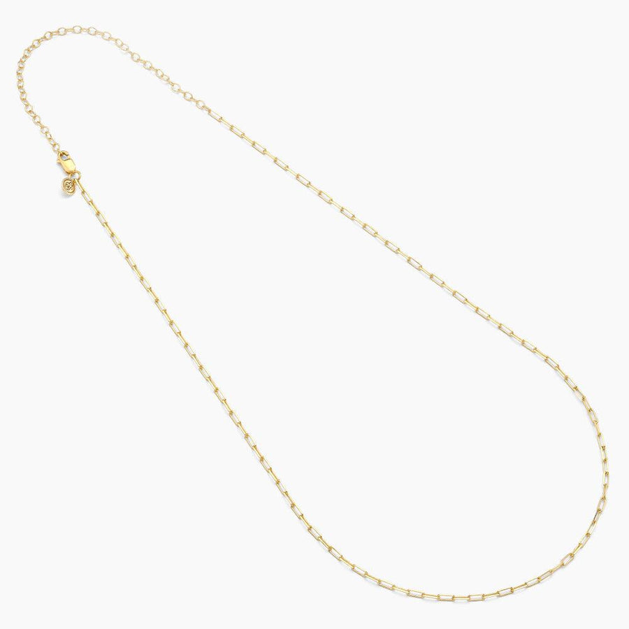 14k gold paperclip chain necklace 
